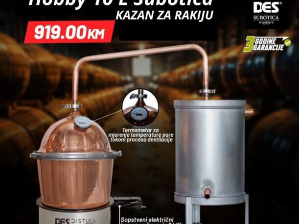 Kazan za rakiju HOBBY 10 L Subotica