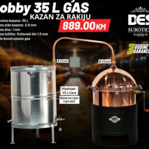 Kazan za rakiju HOBBY 35 L GAS Subotica