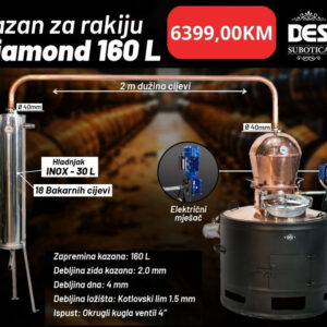 Kazan za rakiju DIAMOND 160l Subotica